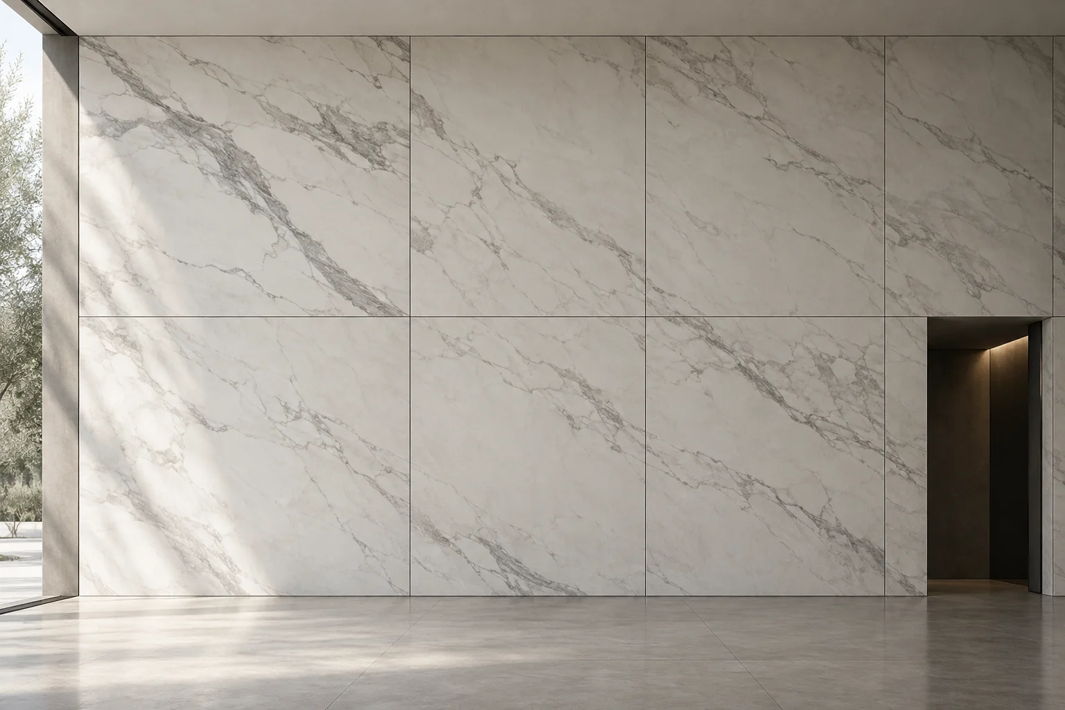 Minh họa AI mảng tường hiệu ứng marble với đường vân và các mạch phân chia